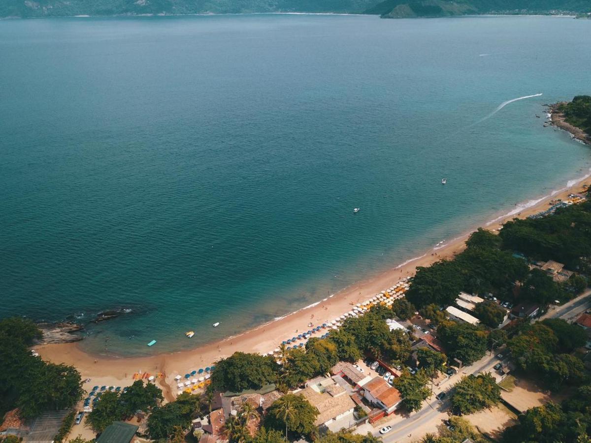 Bangalo Com Vista Para O Mar No Condominio Yacamim Ilhabela Praia Do Curral Kültér fotó