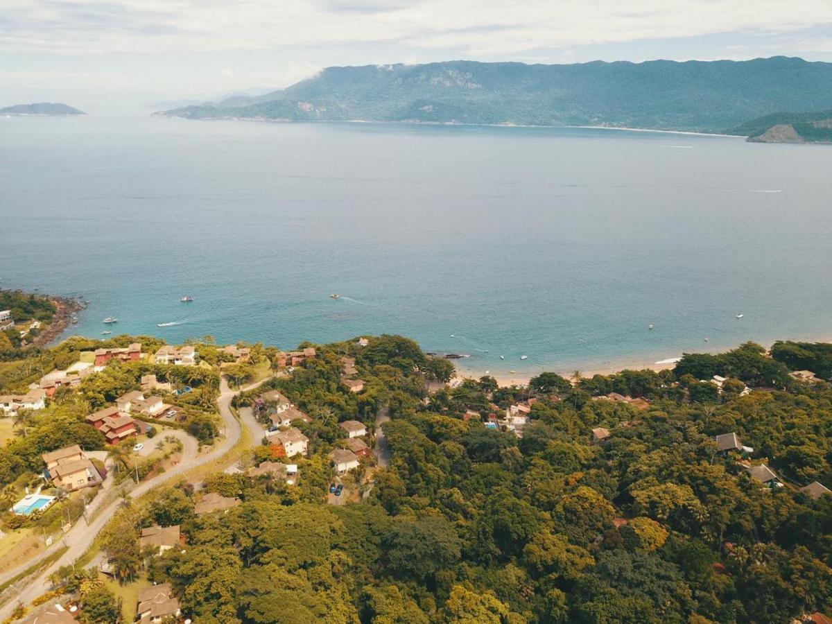 Bangalo Com Vista Para O Mar No Condominio Yacamim Ilhabela Praia Do Curral Kültér fotó