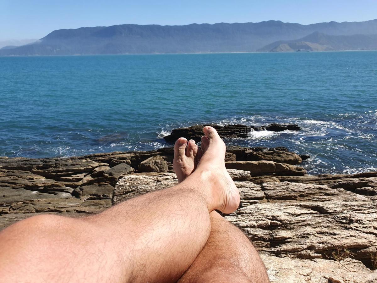 Bangalo Com Vista Para O Mar No Condominio Yacamim Ilhabela Praia Do Curral Kültér fotó
